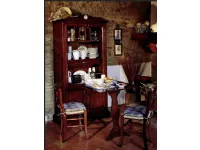 Cucina Parlani country lineare noce in legno Dispensa buffalo con tavolo