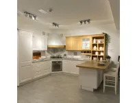 Cucina Pavese classica bianca con penisola Veneta cucine scontata 59%