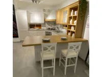 Cucina Pavese classica bianca con penisola Veneta cucine scontata 59%