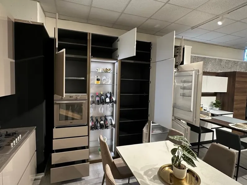 Cucina tortora moderna lineare Pop  Mobilturi a soli 14600 Euro