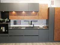 Cucina Pop moderna grigio lineare Mobilturi