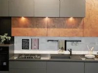 Cucina Pop moderna grigio lineare Mobilturi