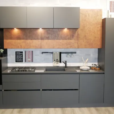 Cucina Pop moderna grigio lineare Mobilturi