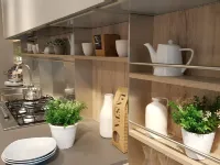 Cucina Prezioso moderna ad angolo grigio in legno Cv 620 start time