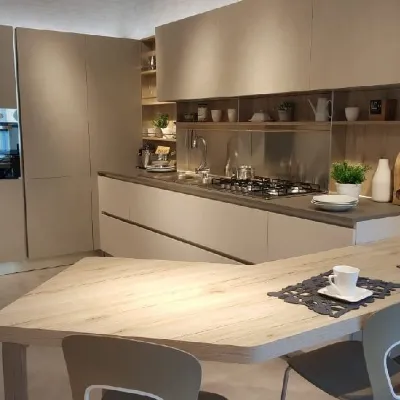 Cucina Prezioso moderna ad angolo grigio in legno Cv 620 start time