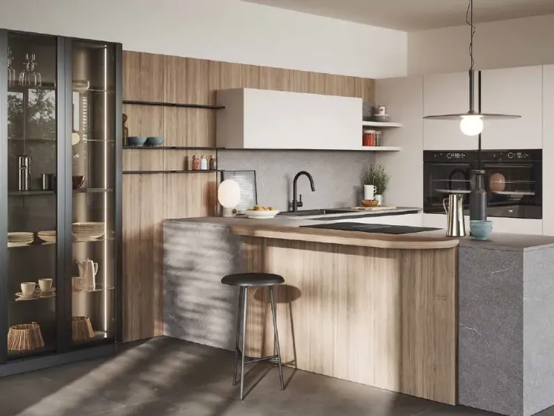 Cucina modello Domino composizione 06 Prima cucine PREZZO SCONTATO 50%