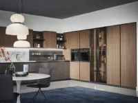 Cucina ad angolo in laminato materico a prezzo ribassato 30%