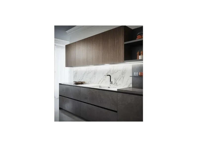 Cucina altri colori moderna ad angolo Domino Prima cucine a soli 6900 Euro