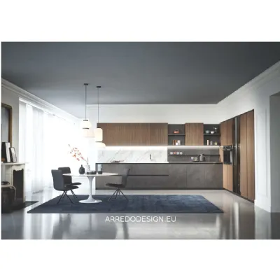 Cucina altri colori moderna ad angolo Domino Prima cucine scontata