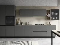 CUCINA Primacucine lineare Zoe grafite e zoe grafite e silvermine SCONTATA