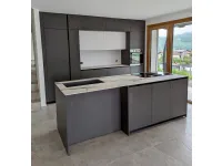 Cucina Primopiano cucine design ad isola grigio in laminato opaco Ingrosso cucine moderne icm43