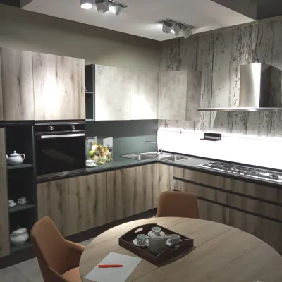 Cucina ad angolo moderna altri colori Gm cucine Profil rovere fossil a soli 4720