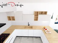 Cucina design con penisola Project penisola  Artigianale a prezzo ribassato