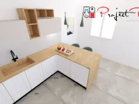 Cucina design con penisola Project penisola  Artigianale a prezzo ribassato