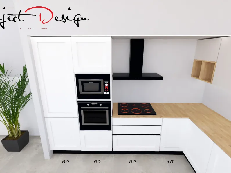 Cucina design con penisola Project penisola  Artigianale a prezzo ribassato