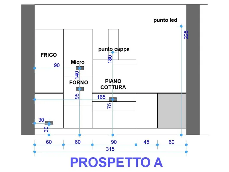 Cucina design con penisola Project penisola  Artigianale a prezzo ribassato
