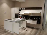 Cucina Riflex moderna bianca con penisola Veneta cucine