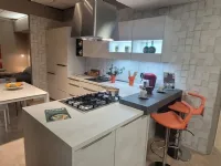 CUCINA con penisola Nobilia Riva cemento SCONTATA 31%