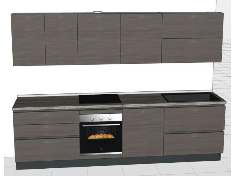 Cucina moderna lineare Roberta Giannei a prezzo ribassato