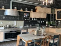 Cucina 56mi industriale rovere chiaro Marchi cucine ad angolo scontata 50%