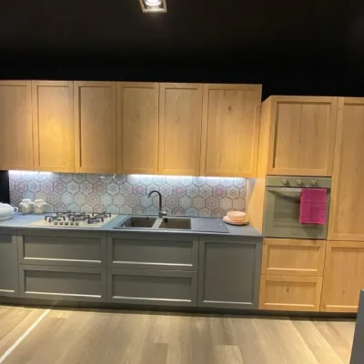 Cucina rovere chiaro industriale lineare Noah Prima cucine a soli 5500�