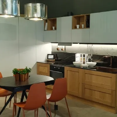 Cucina rovere chiaro moderna ad angolo Aran Cucina aran licia a soli 12756