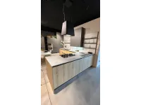 Cucina ad angolo moderna rovere chiaro Arredo3 Kali profilo a soli 5800