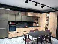Cucina Diamante moderna rovere chiaro Mobilturi ad angolo scontata 60%