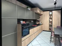 Cucina Diamante moderna rovere chiaro Mobilturi ad angolo scontata 60%