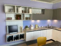 Cucina rovere chiaro moderna ad angolo People Record cucine
