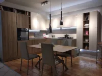 Cucina rovere chiaro moderna ad angolo Start time Veneta cucine in Offerta Outlet