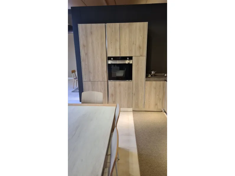 Cucina rovere chiaro moderna ad angolo Time  Gentili group a soli 5200