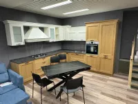 Cucina ad angolo in legno rovere chiaro Time a prezzo ribassato