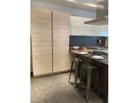 Cucina rovere chiaro moderna con penisola Cloe Arredo3