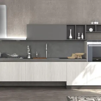 Cucina a prezzo ribassato lineare moderna Cloe Arredo3