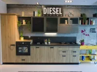 Cucina rovere chiaro moderna lineare Diesel Scavolini in offerta