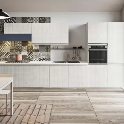 Cucina rovere chiaro moderna lineare Grace Aran