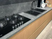 Cucina a PREZZI OUTLET in laminato materico Mobilturi -63%