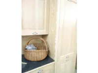 Cucina rovere chiaro provenzale con penisola Trevi Del tongo scontata