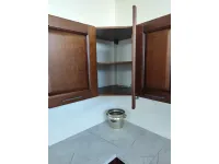 Cucina ad angolo in legno rovere moro Grazia a prezzo ribassato