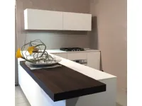 Cucina rovere moro moderna ad angolo Ak4/  fenix Arrital cucine in Offerta Outlet