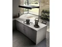 Cucina rovere moro moderna con penisola Artigianale Joy 3 a soli 6900