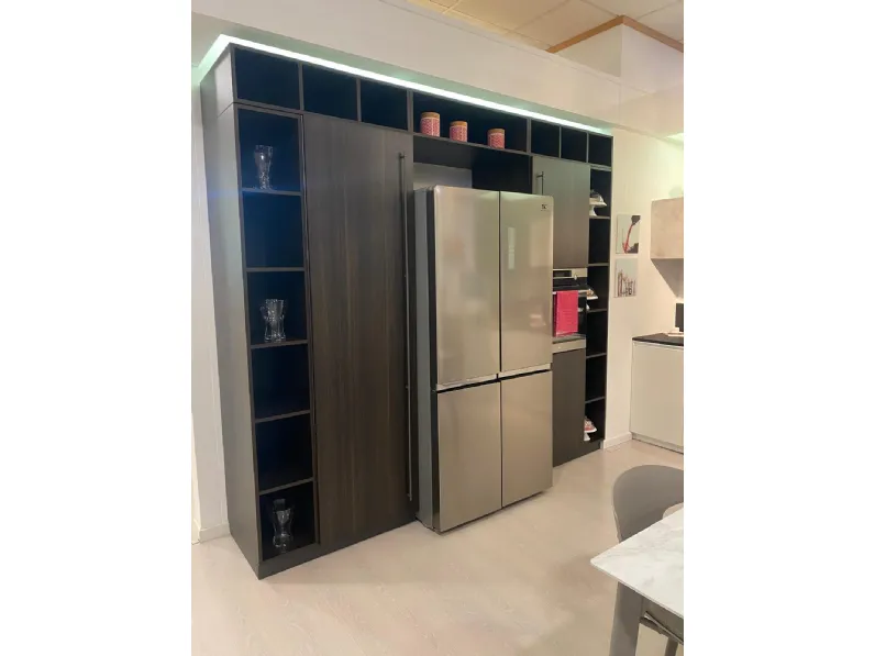 Cucina a PREZZI OUTLET in legno Arrex -49%