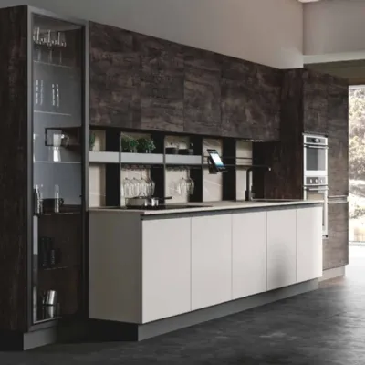 Cucina rovere moro moderna lineare Teia Imab a soli 3900