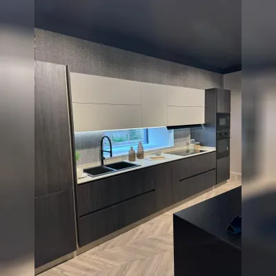Cucina rovere moro moderna lineare Young Stosa a soli 8900 Euro