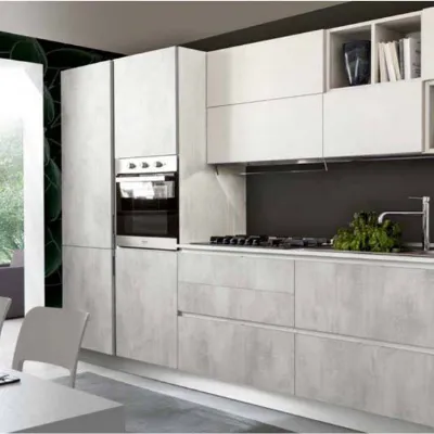 Cucina mod.City versione Calce e Cemento