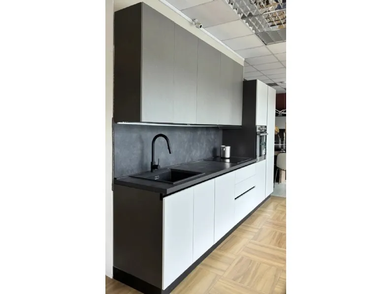 Cucina a PREZZI OUTLET in laminato materico Net cucine -50%