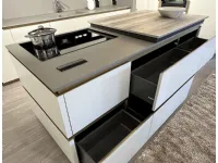 Cucina grigia design con isola Scavolini Delinea a soli 17900