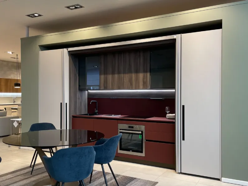 Cucina lineare moderna rossa Scavolini Boxlife a soli 15500