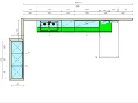 Cucina moderna con penisola Carattere Scavolini a prezzo ribassato